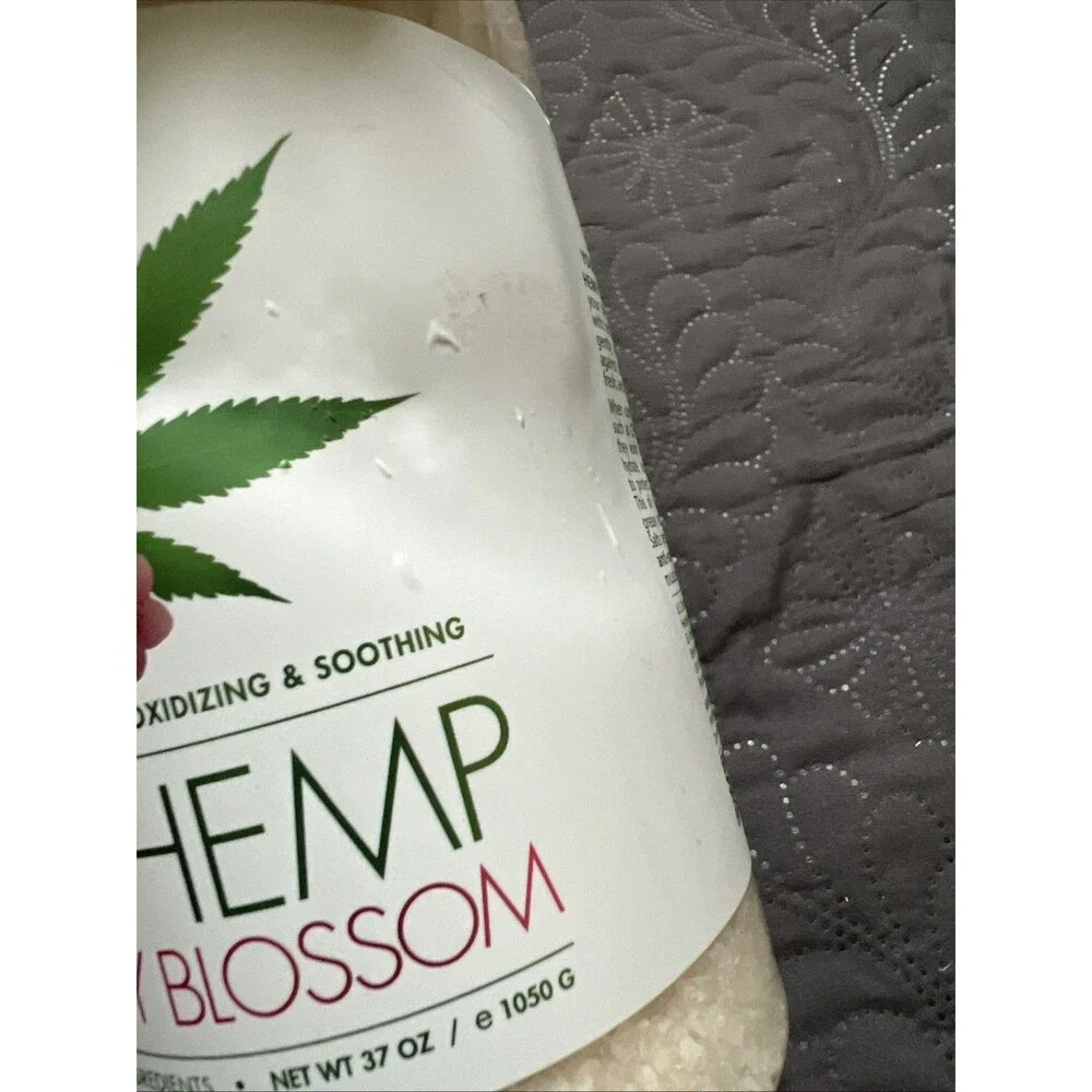 Natural Therapy Pure Hemp + Cherry Blossom Spa Soak Mineral Bath Salts (37oz)